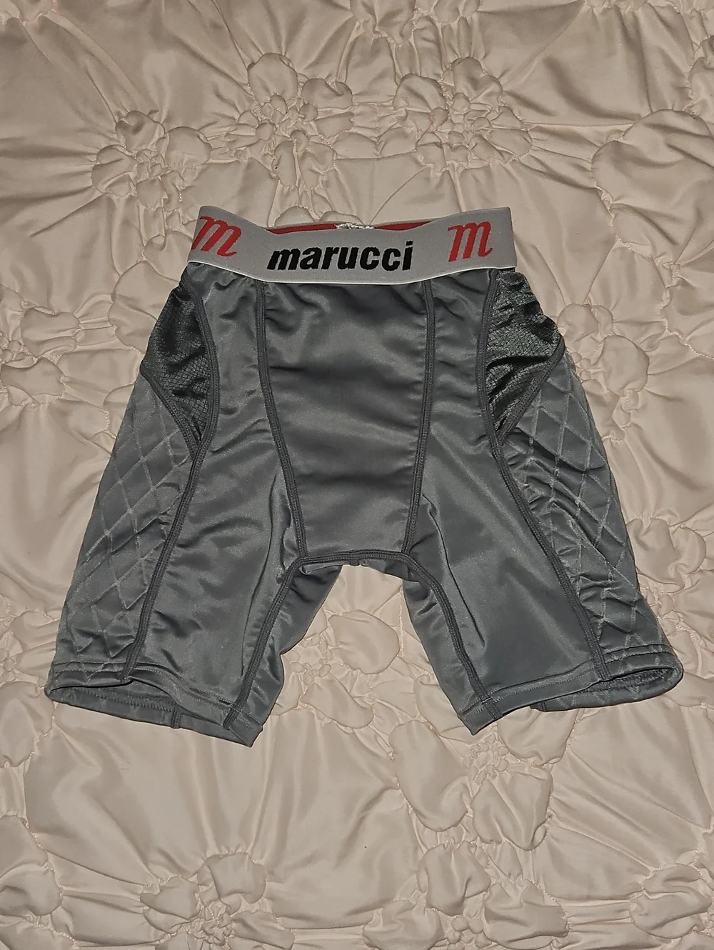 Marucci Kids Gray Padded Baseball Sliding Shorts